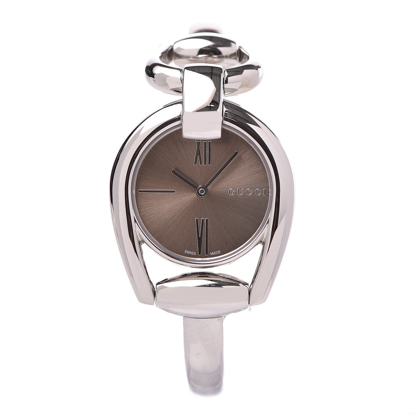 Stainless Steel 28mm Horsebit Quartz Watch Brown