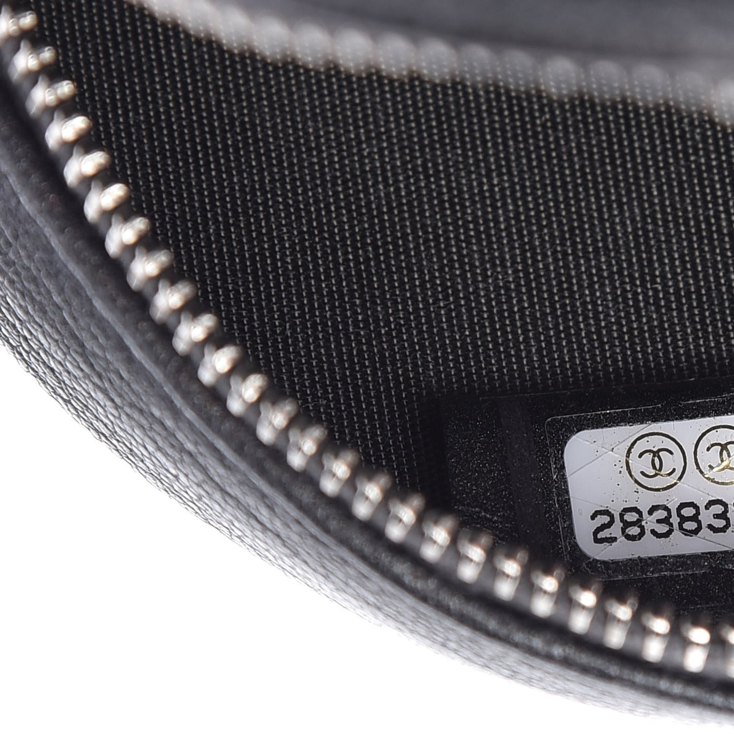 Goatskin Camellia Quilted Round Clutch With Chain Grey