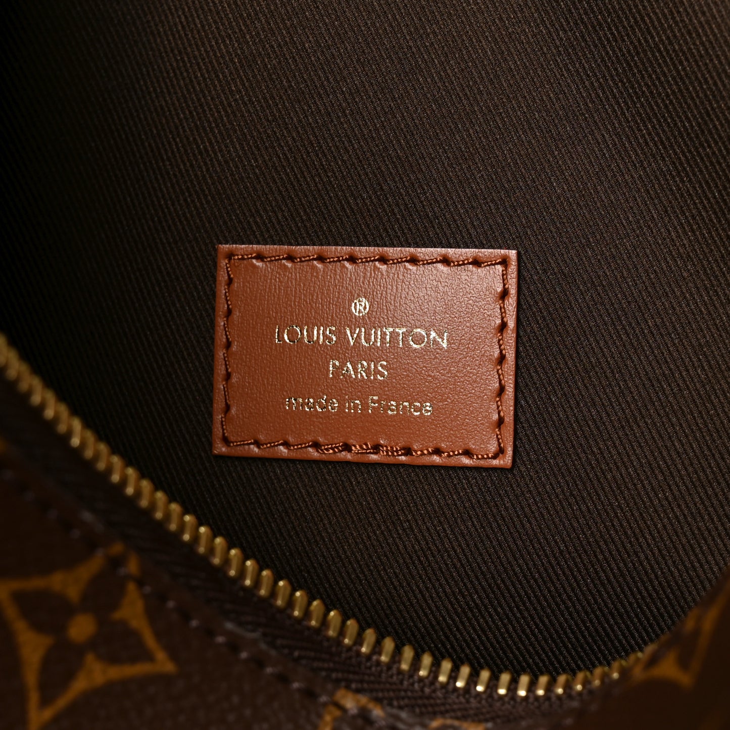 Reverse Monogram Loop Hobo