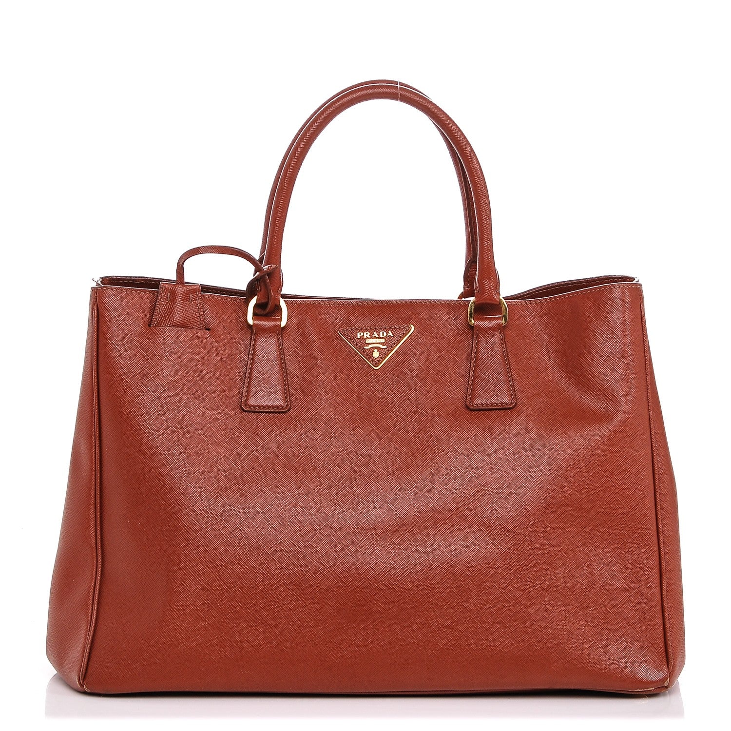 Prada Saffiano Lux Large Tote Bacca 1 of 8