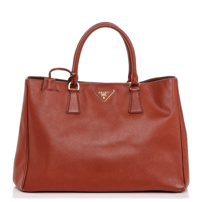 Prada Saffiano Lux Large Tote Bacca 1 of 8