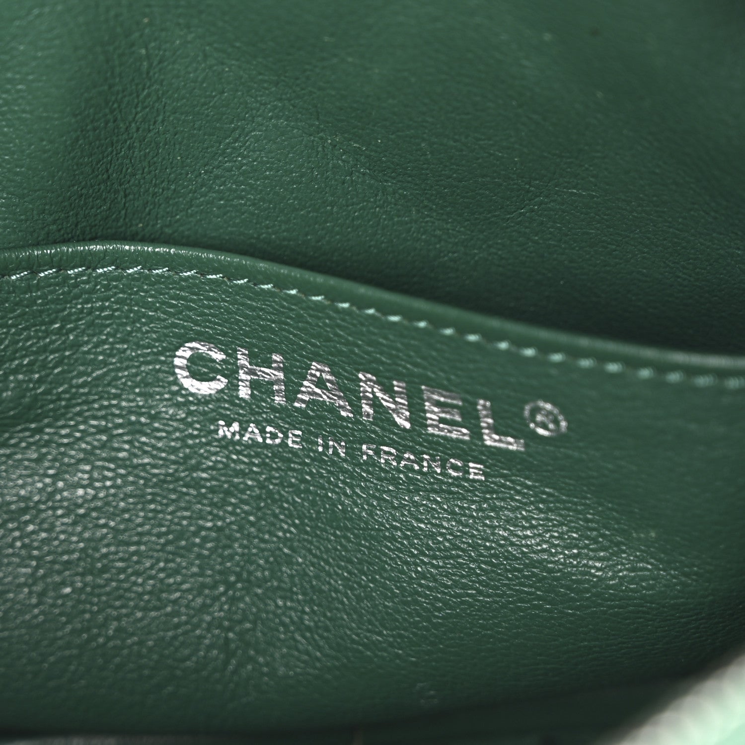 Chanel Lambskin Quilted Small Timeless Camera Case Green 6 of 10