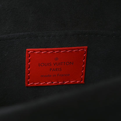 Louis Vuitton Patent Calfskin Monogram Lace Dauphine Mini Red 6 of 9