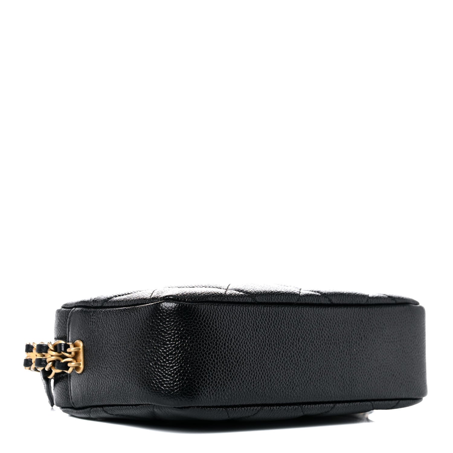 Chanel Shiny Caviar Quilted Chain Melody Camera Bag Black 3 of 9