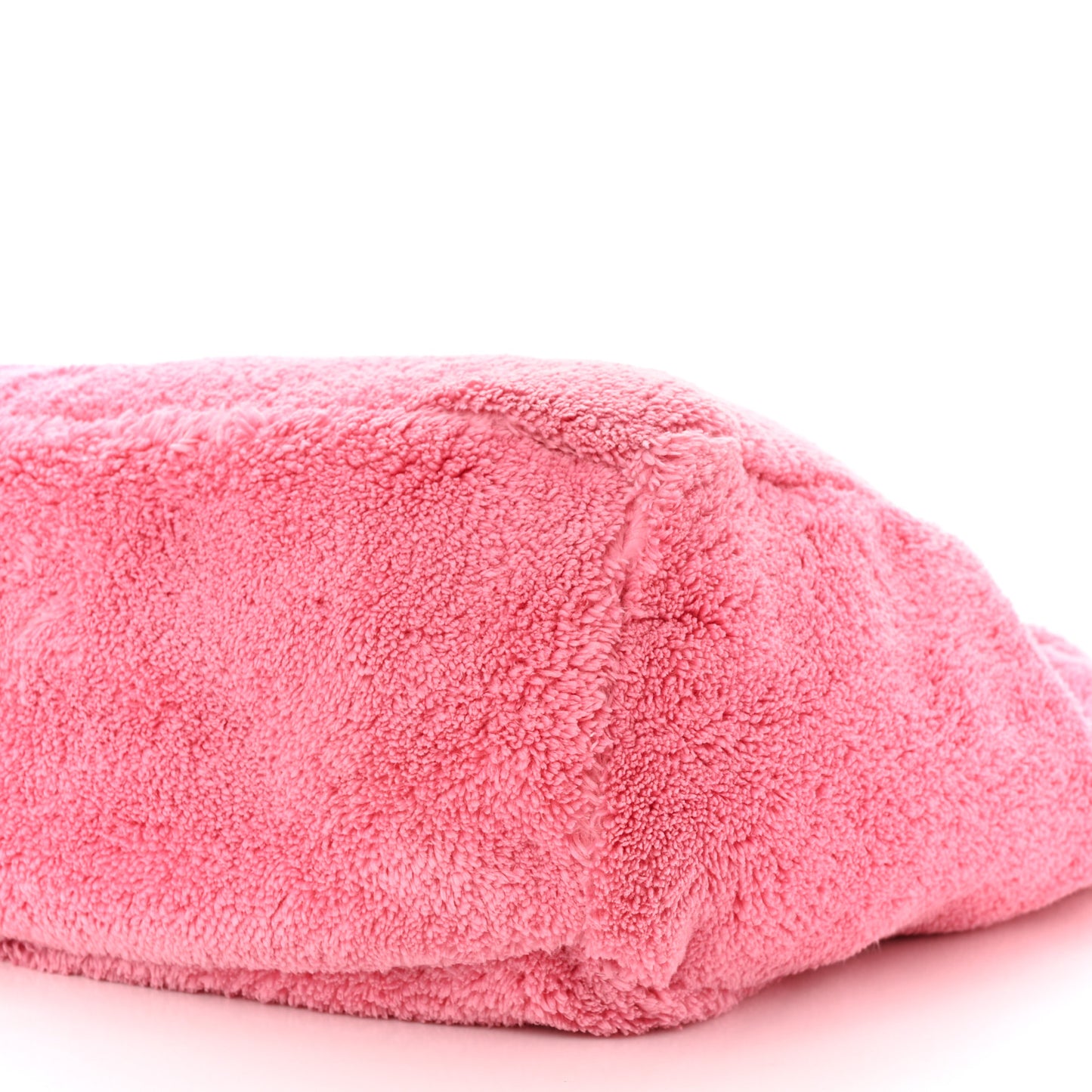 Terry Cloth Tote Bag Petalo Black