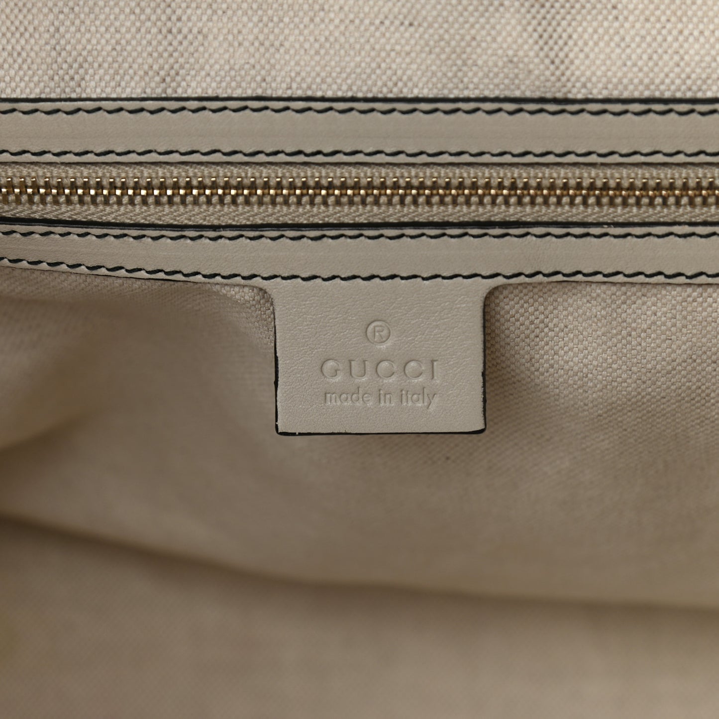 Guccissima Signature Medium Emily Shoulder Bag Mystic White
