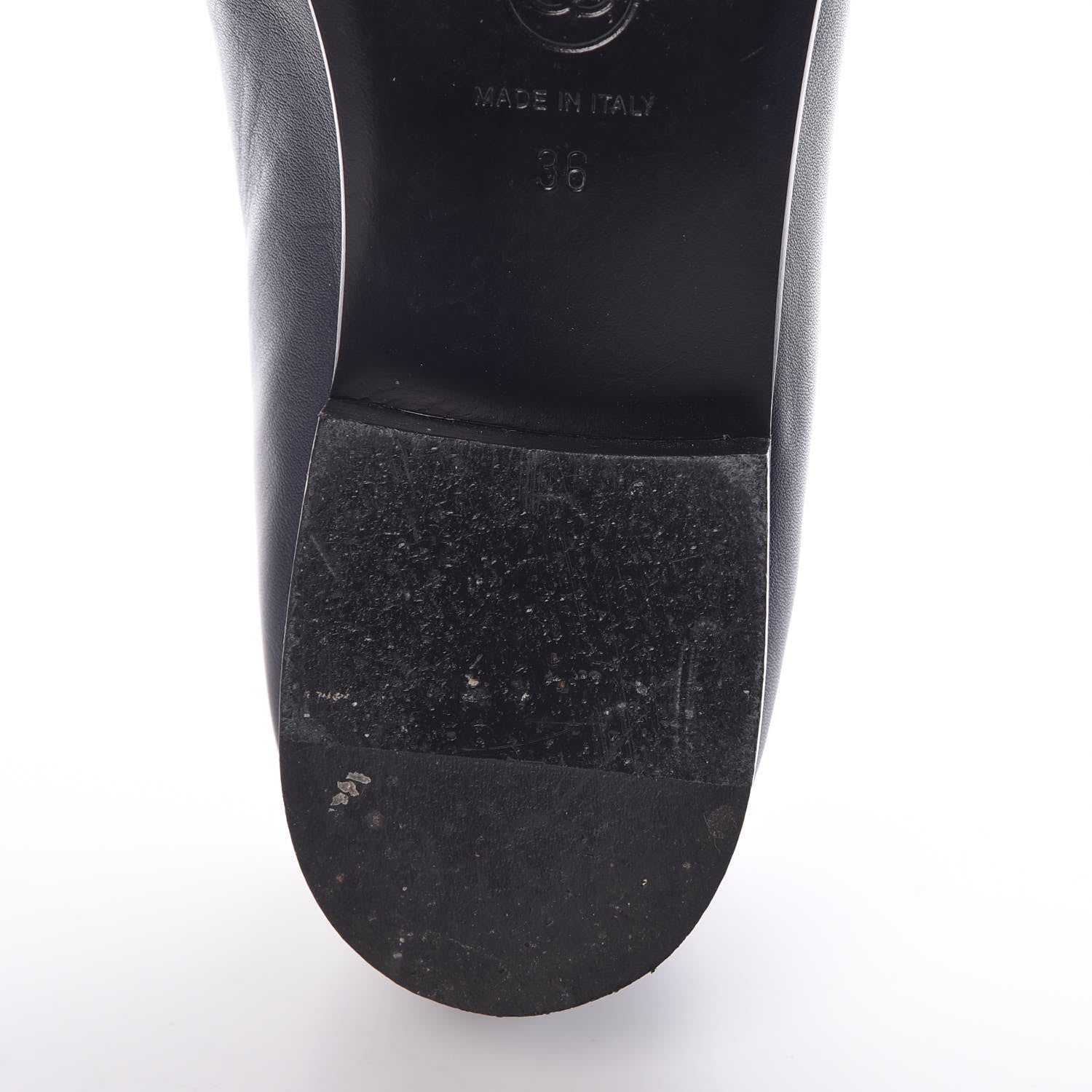 Chanel Lambskin CC Cap Toe Ballerina Flats 36 Navy 14 of 14