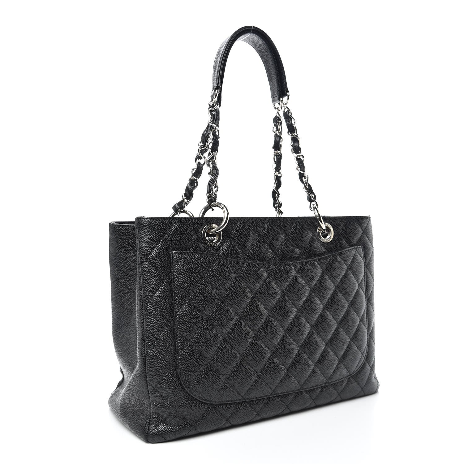 Chanel Caviar Quilted Grand Shopping Tote GST Black 3 of 15