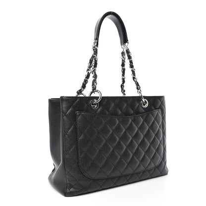Chanel Caviar Quilted Grand Shopping Tote GST Black 3 of 15