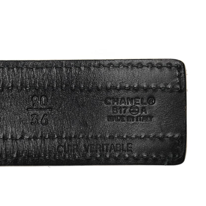 Chanel Metallic Lambskin Pearl CC Belt 90 36 Gold 3 of 4