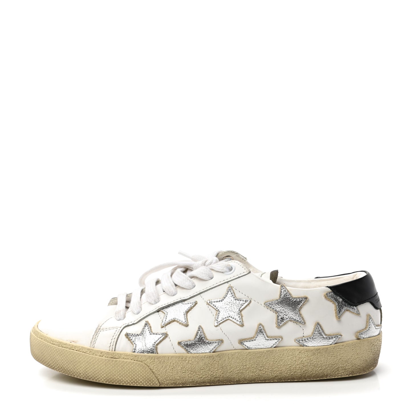 Nappa Star Court Sneakers 37.5 Off White