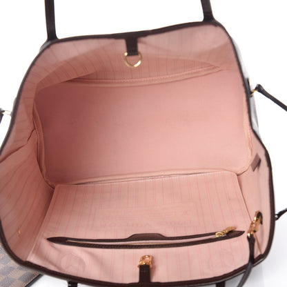 Louis Vuitton Damier Ebene Neo Neverfull MM Rose Ballerine 21 of 21
