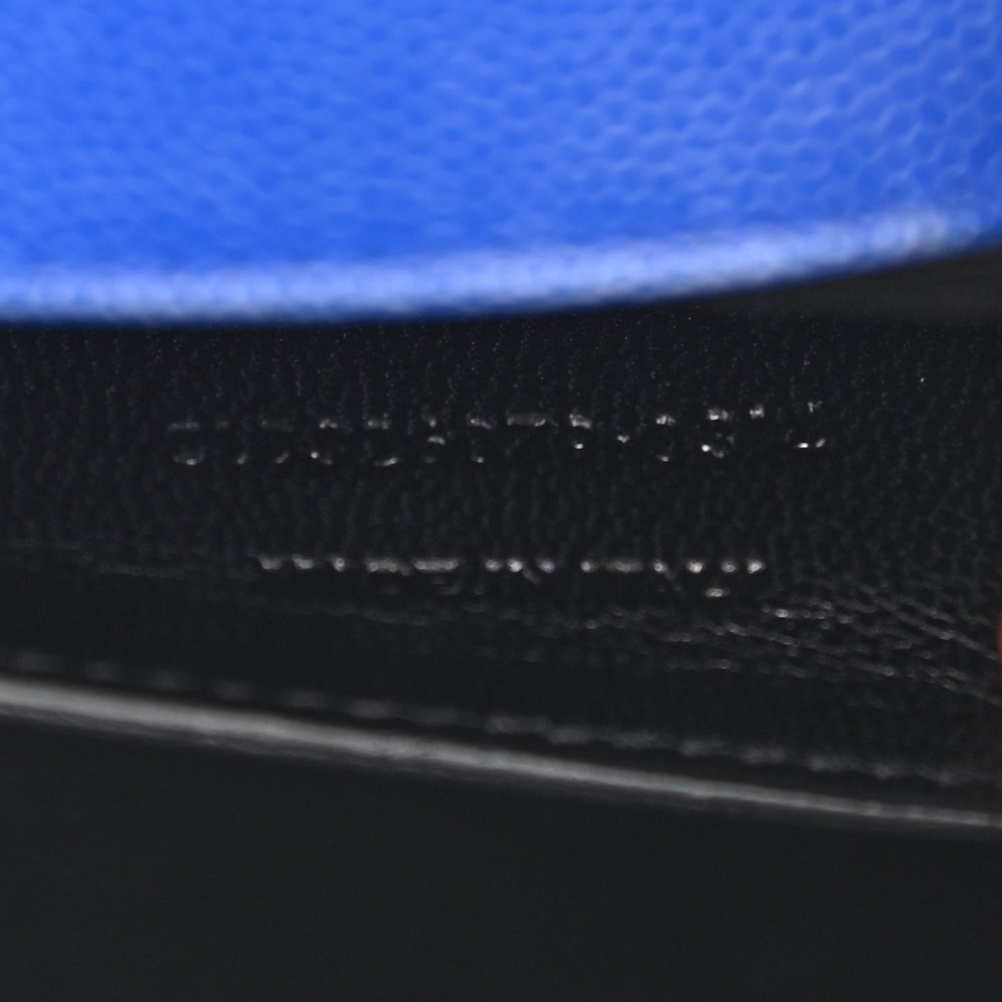 Grain De Poudre Classic Monogram Cassandre Clutch Blue Majorelle