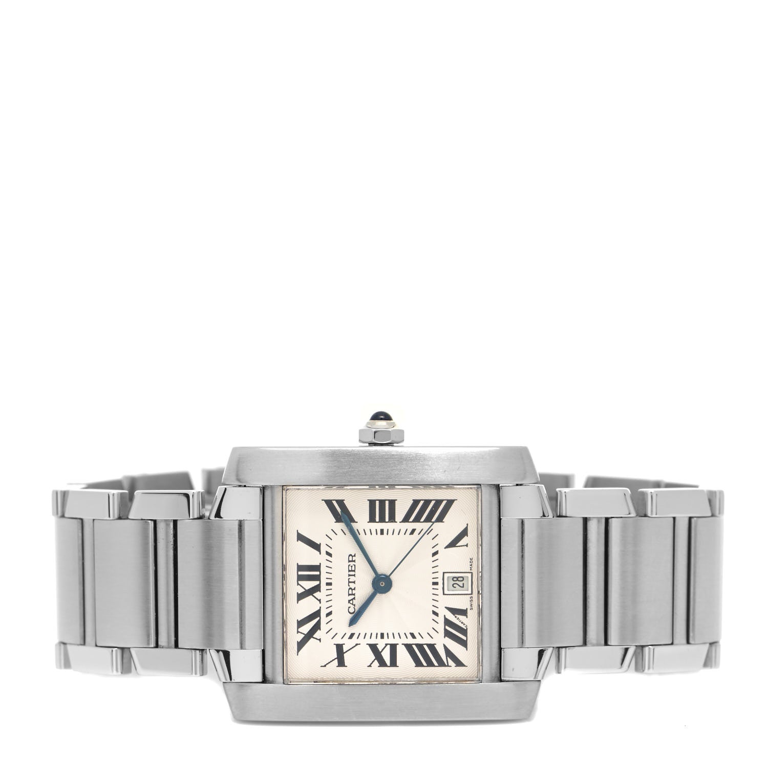 Cartier Stainless Steel 28mm Tank Francaise Automatic Watch 3 of 5