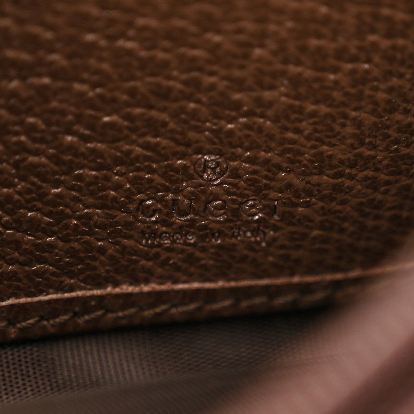 GG Supreme Monogram Web Ophidia Continental Wallet Brown