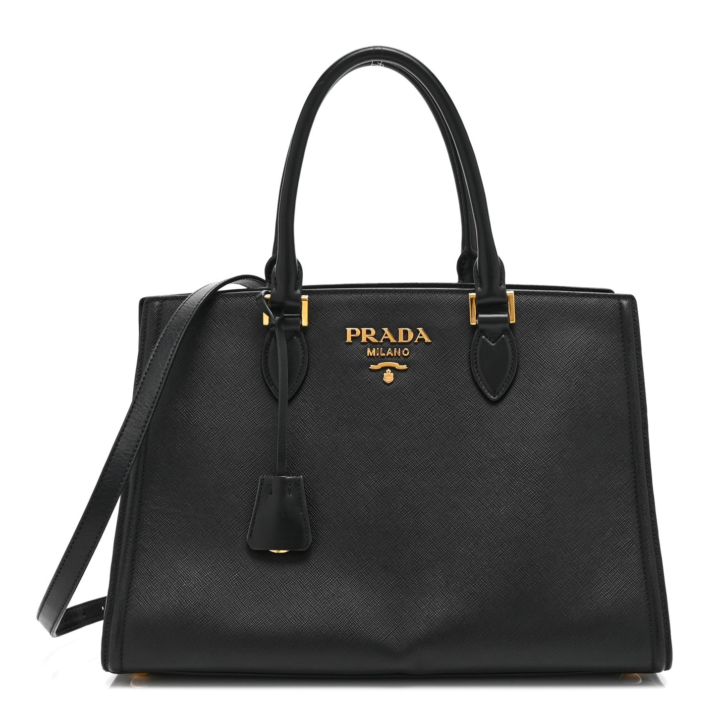 Saffiano Soft Calfskin Tote Black