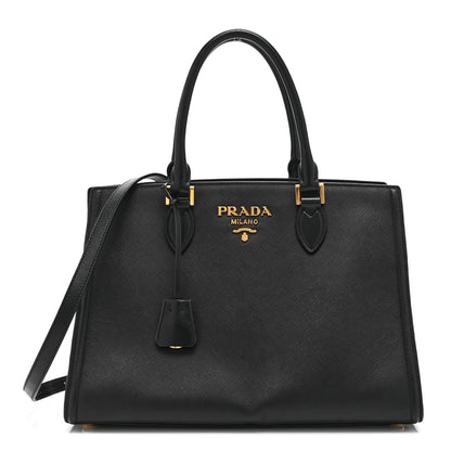 Prada Saffiano Soft Calfskin Tote Black 1 of 10