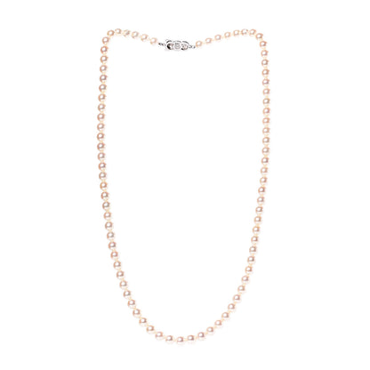 Mikimoto 14K White Gold Akoya Pearl 6-6.5mm Strand Necklace 22" 3 of 9