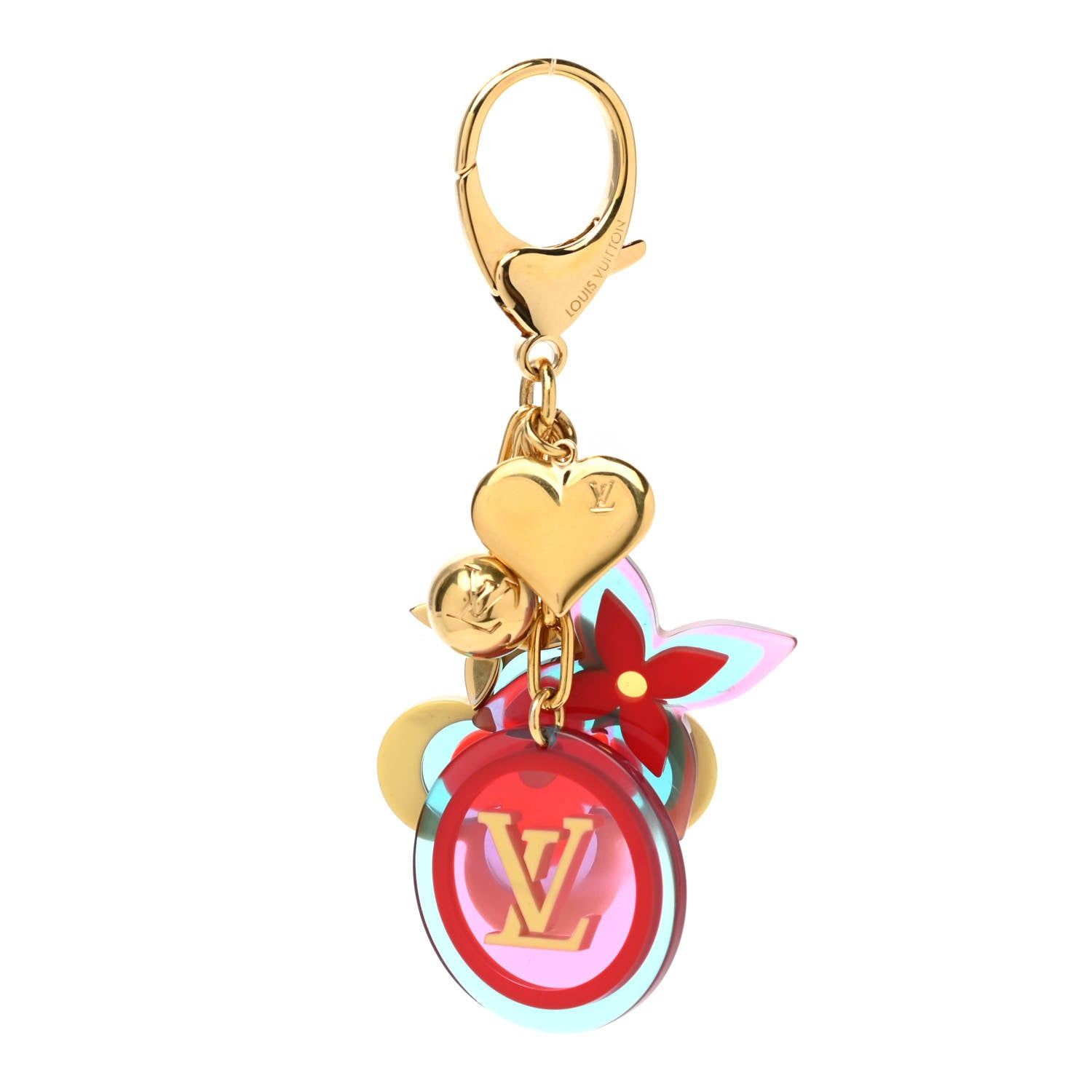 Louis Vuitton Resin Candy Fleurs Bag Charm Multicolor 1 of 4