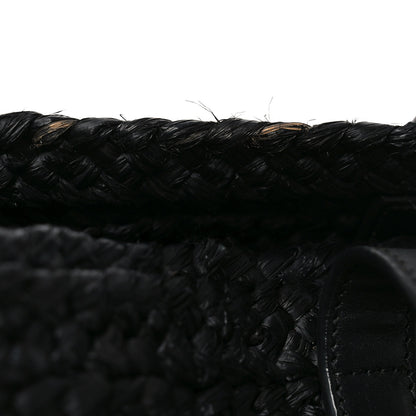 Saint Laurent Raffia Medium Panier Bag Black 9 of 10
