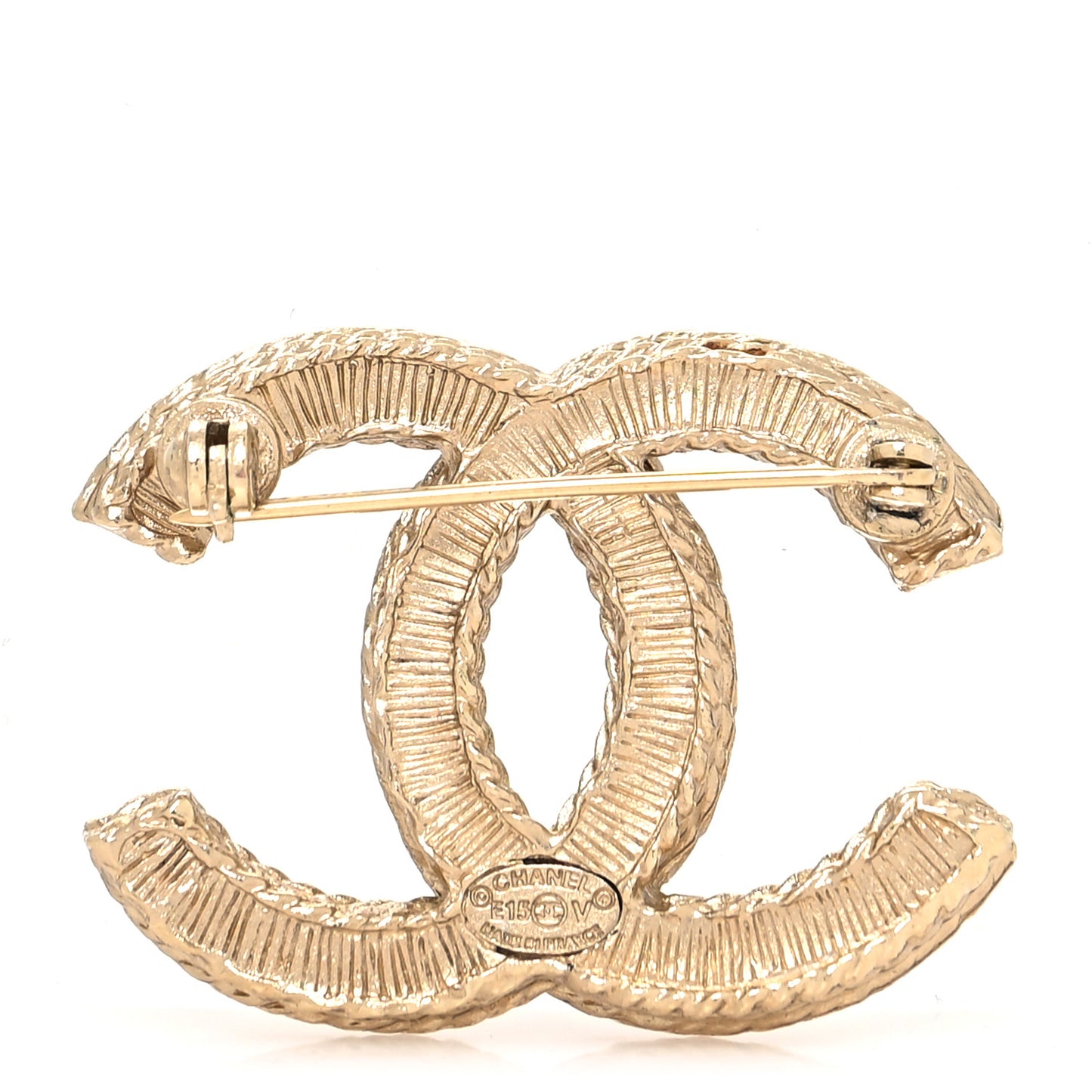 Pearl CC Brooch Light Gold