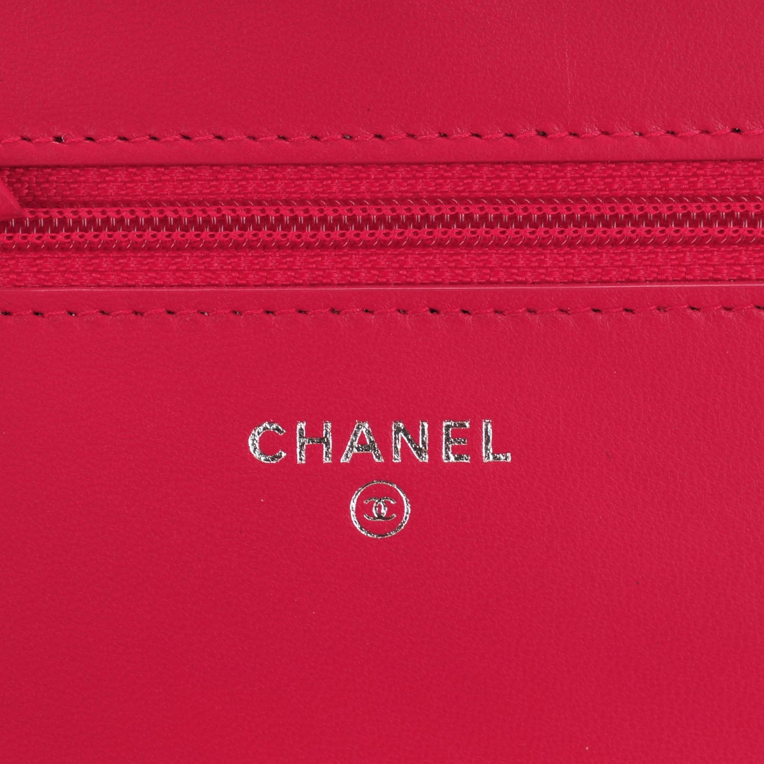Chanel Lambskin Quilted Boy Wallet On Chain WOC Dark Pink 6 of 8