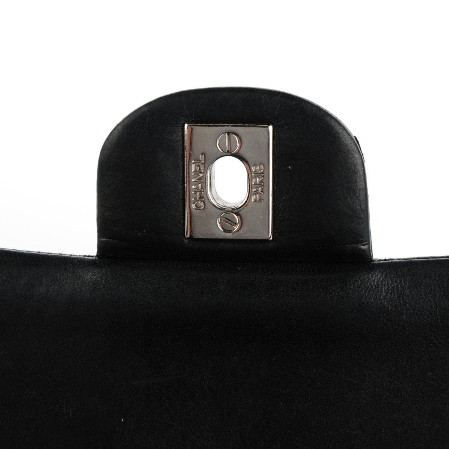 Chanel Lambskin Quilted Medium Double Flap Black 5 of 8
