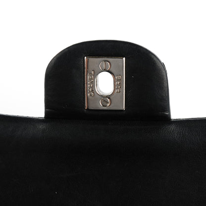 Chanel Lambskin Quilted Medium Double Flap Black 5 of 8