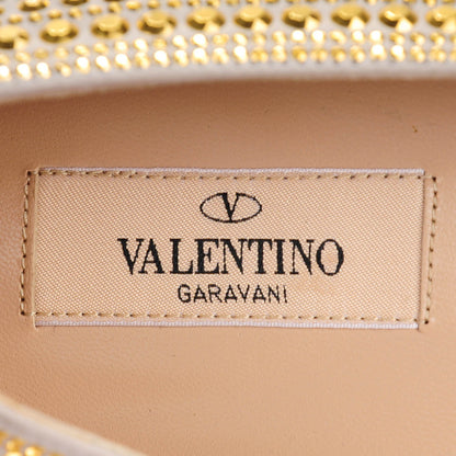 Valentino Garavani Studded Belgian Loafer Flats 38.5 Gold 7 of 9