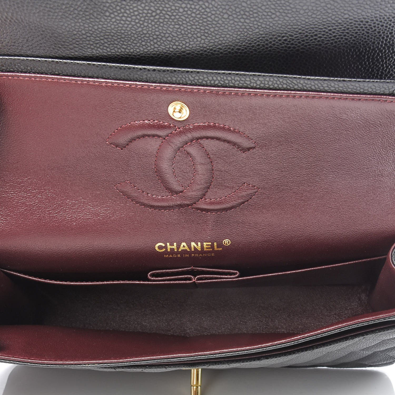 Chanel Caviar Quilted Medium Double Flap Black 6 of 9