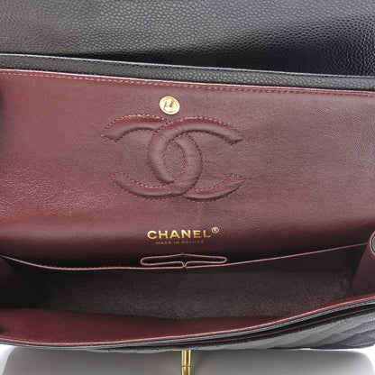 Chanel Caviar Quilted Medium Double Flap Black 6 of 9