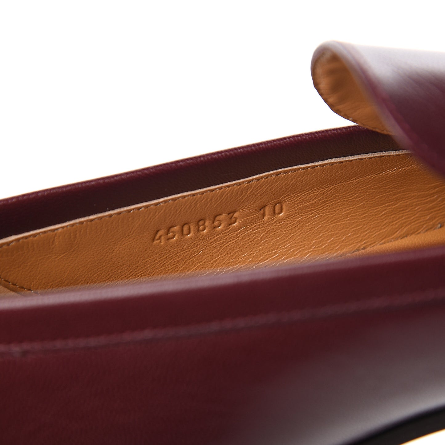 Goatskin Mens GG Loafers 10 Strong Red