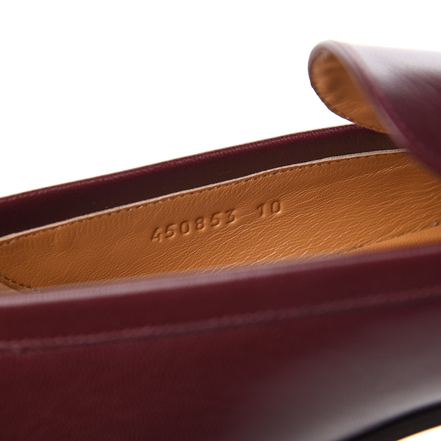 Gucci Goatskin Mens GG Loafers 10 Strong Red 9 of 11