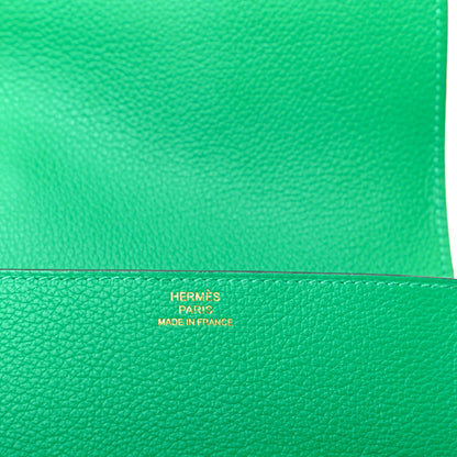 Hermes Evercolor Roulis Slim Wallet Menthe 6 of 9