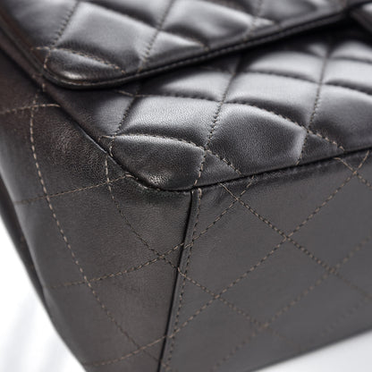 Chanel Lambskin Maxi Single Flap Flap Dark Grey 11 of 18