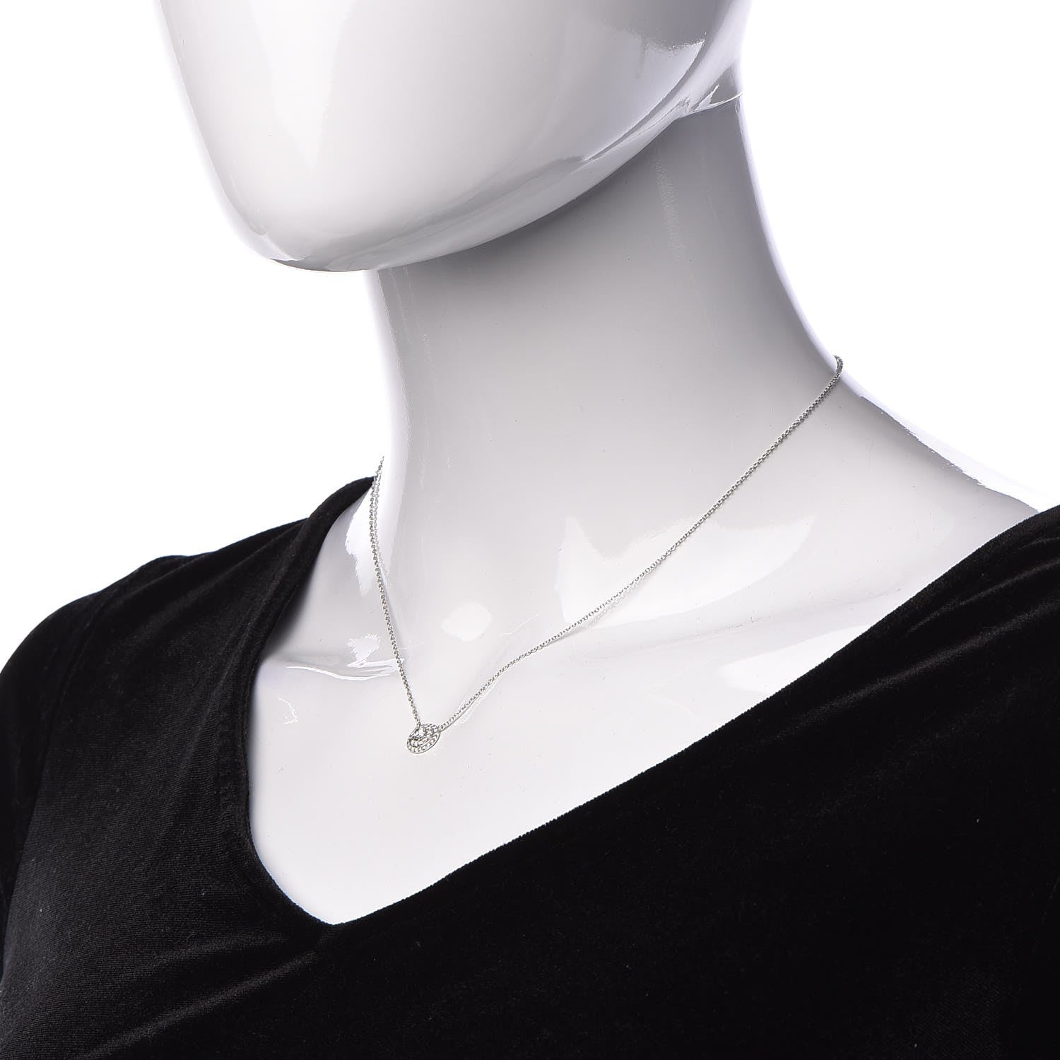 Tiffany Platinum Diamond Soleste Pendant Necklace 2 of 7