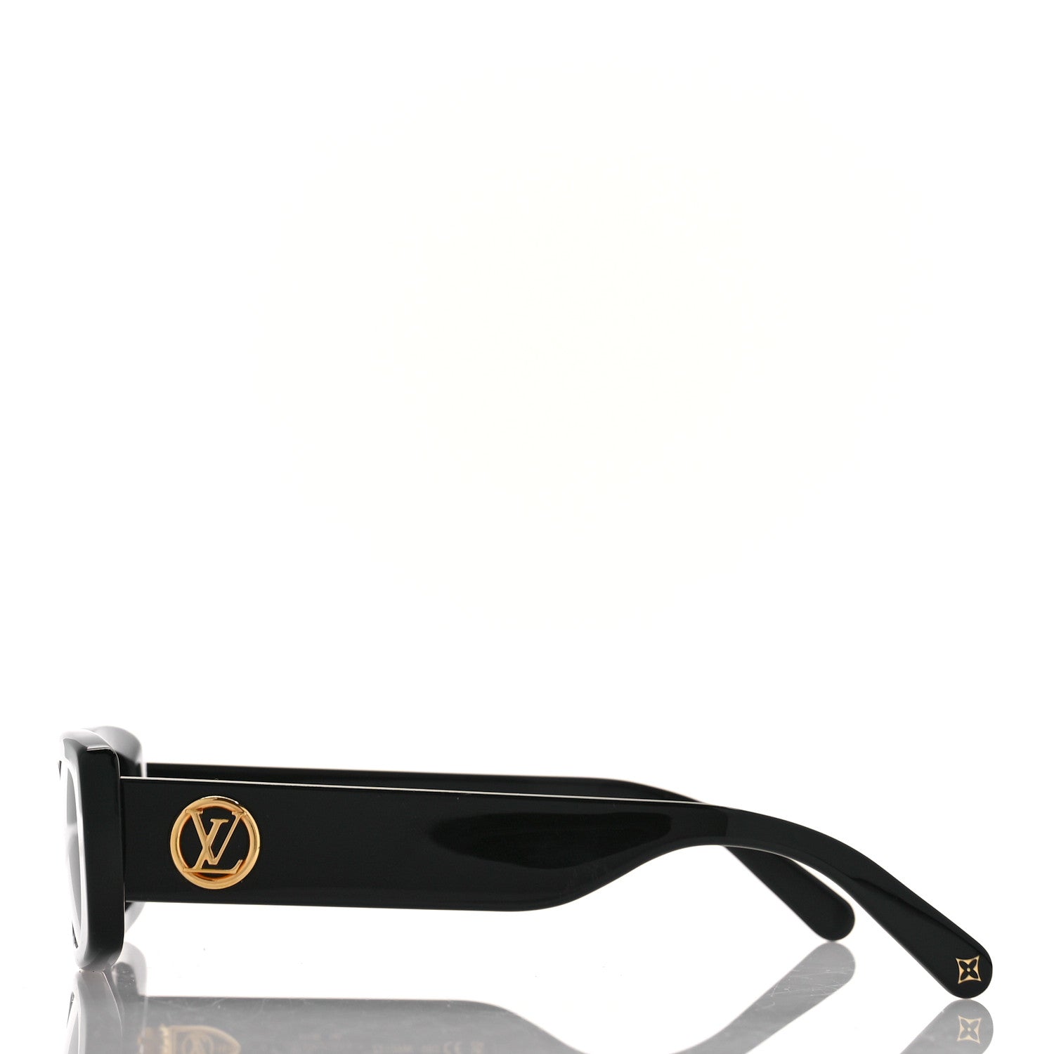Louis Vuitton Acetate LV Circle Cat Eye Sunglasses Z2109W Black 3 of 8