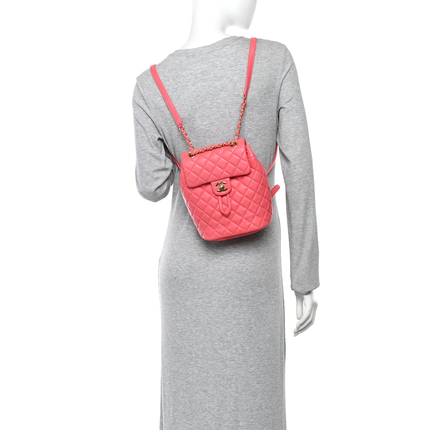 Chanel Lambskin Quilted Mini Urban Spirit Backpack Pink 2 of 11
