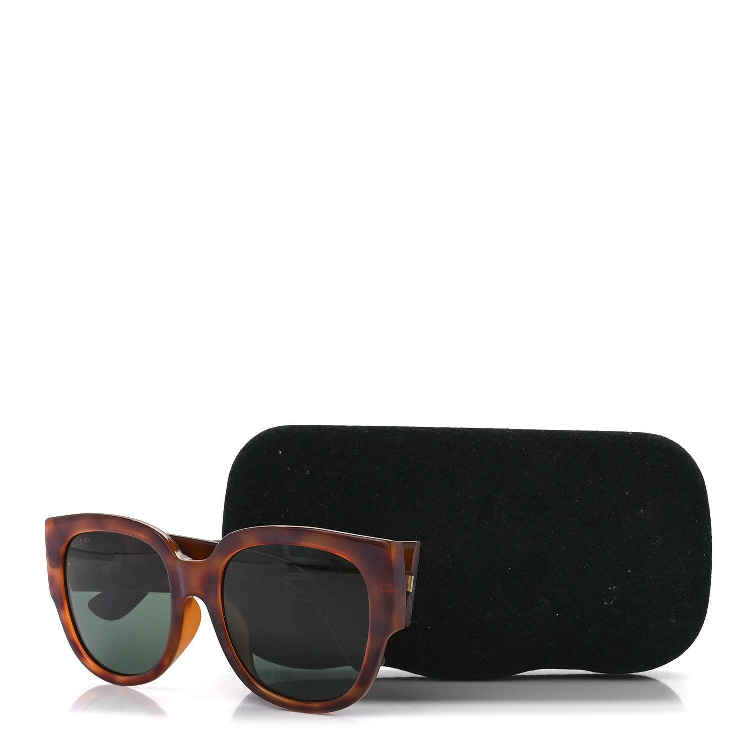 Gucci Acetate Square Frame Sunglasses GG0142SA Tortoise 8 of 8