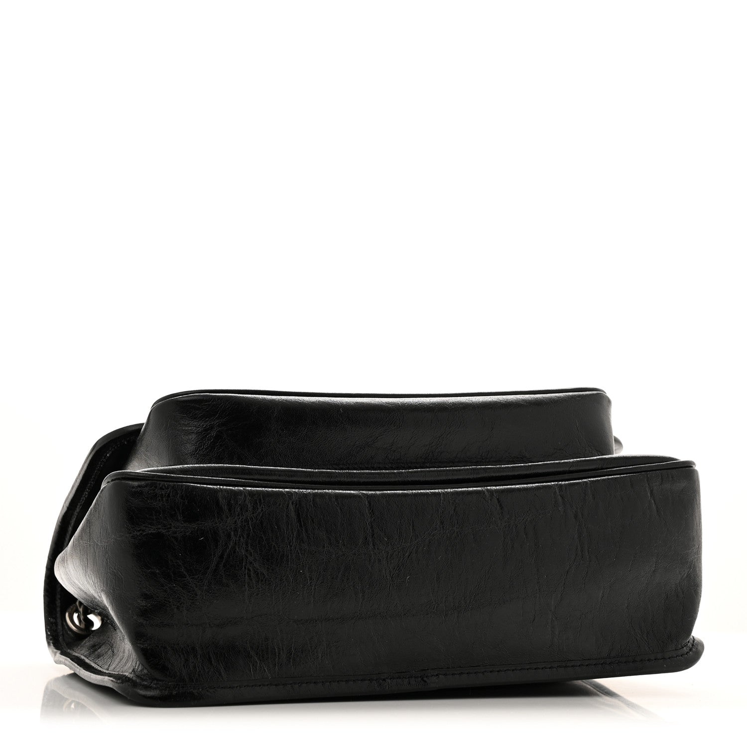 Saint Laurent Crinkled Calfskin Monogram Medium Niki Chain Satchel Black 4 of 11