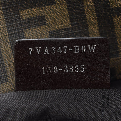 Fendi Zucca Top Handle Convertible Tote Tobacco 8 of 9