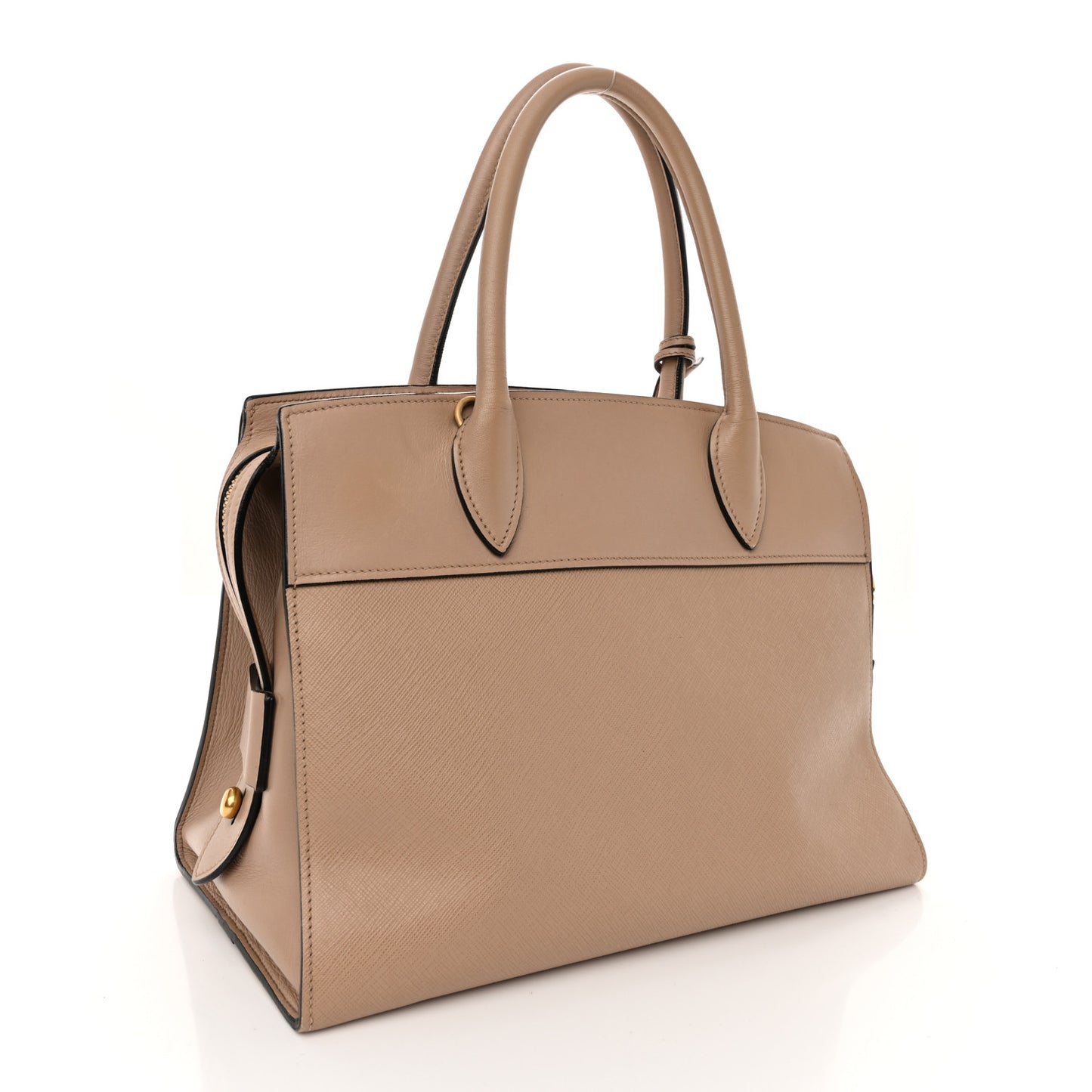 Saffiano City Calfskin Small Esplanade Tote Cammeo