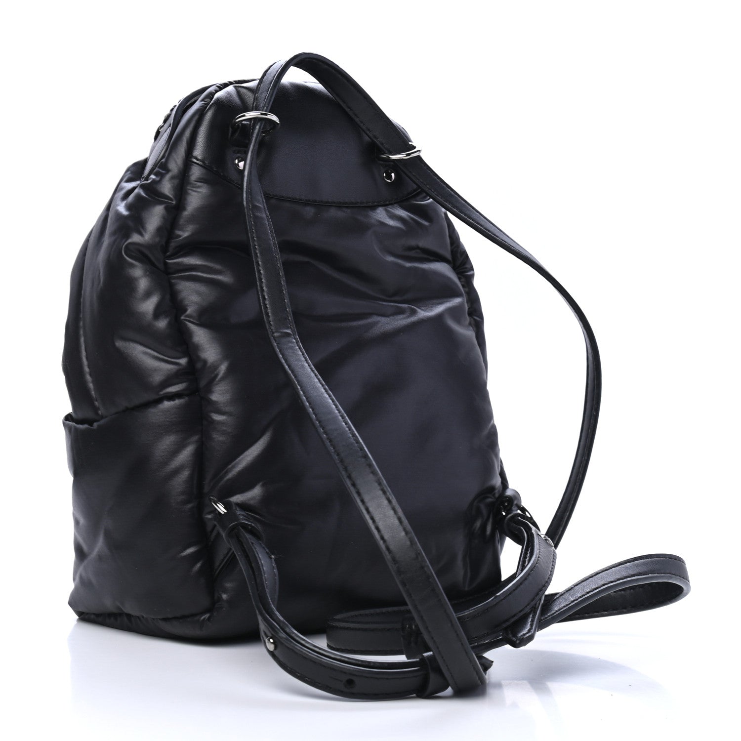 Stella McCartney Polyamide Falabella Go Star Backpack Black White 2 of 5