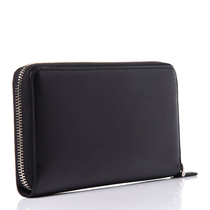 Givenchy Calfskin Logo Zip Around Wallet Black 3 of 10