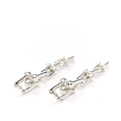 Tiffany Sterling Silver HardWear Graduated Link Earrings 3 of 5