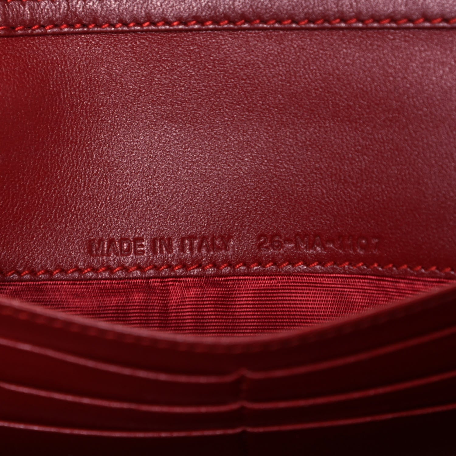 Christian Dior Grained Lambskin J'adior Croisiere Chain Wallet Red 9 of 10