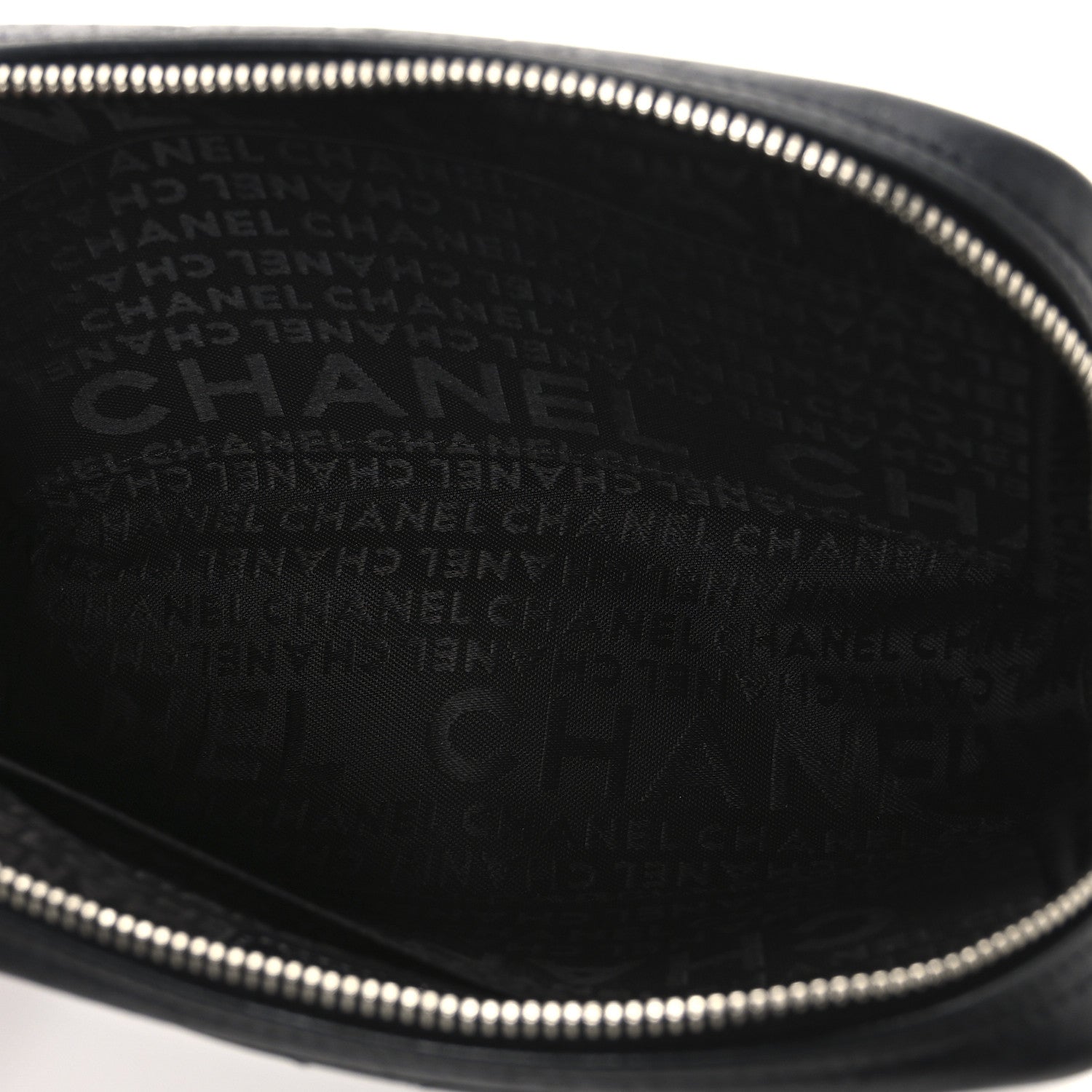 Chanel Aged Calfskin Quilted Cambon Cosmetic Case Black 5 of 10
