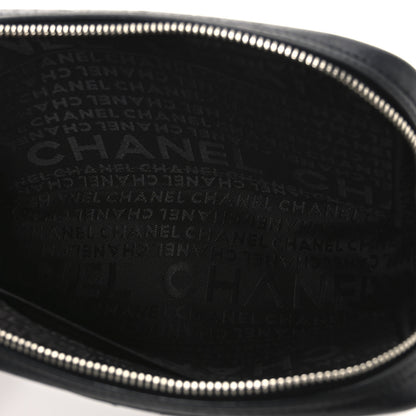 Chanel Aged Calfskin Quilted Cambon Cosmetic Case Black 5 of 10