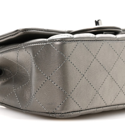 Chanel Metallic Lambskin Quilted Mini Rectangular Flap Silver 8 of 10