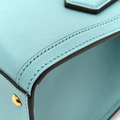 Gucci Wonka Grain Calfskin Mini Diana Tote Bag Dusty Azure Orange Fluo 10 of 12